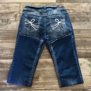 Wallflower dark wash jeans